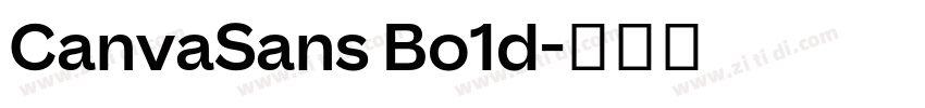 CanvaSans Bo1d字体转换
